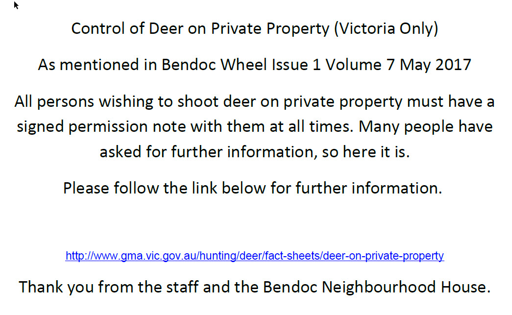 Control of Deer on Private Property Victoria